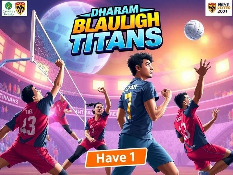 Dharam Volley Titans Official Game Art Dharam Volley Titans Game Cover